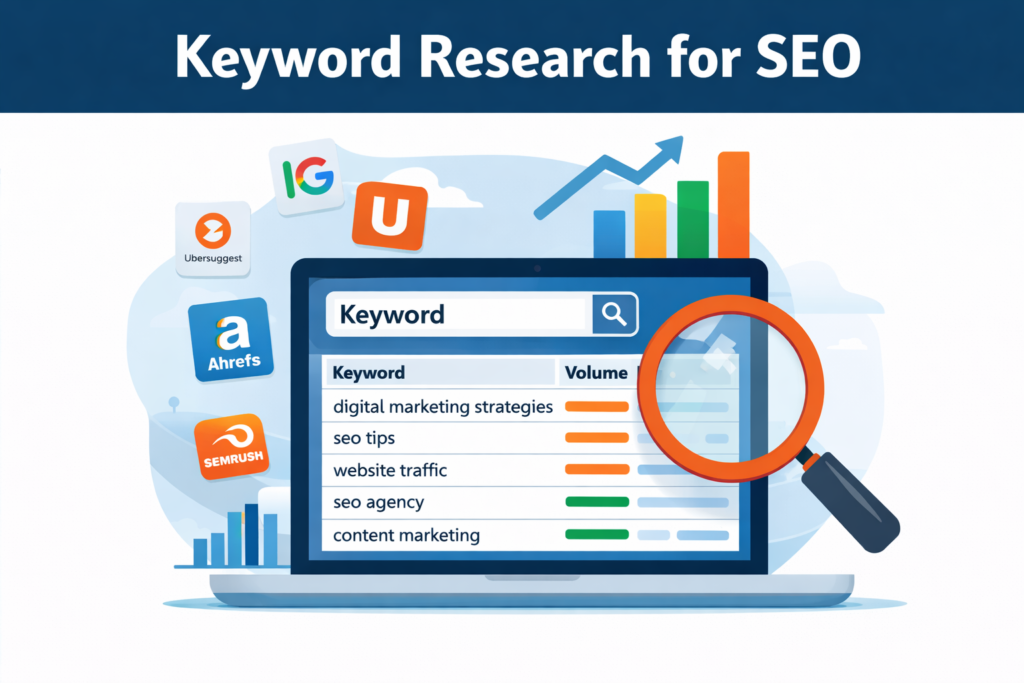 Keyword research for SEO using tools