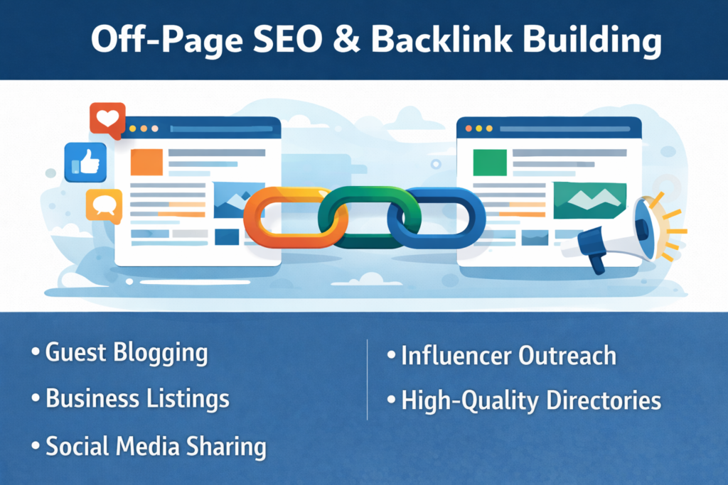 Off-page SEO and backlink building