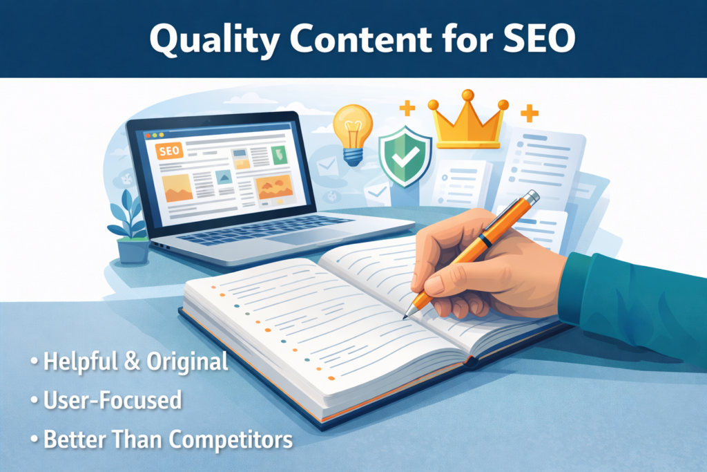 quality content for SEO ranking